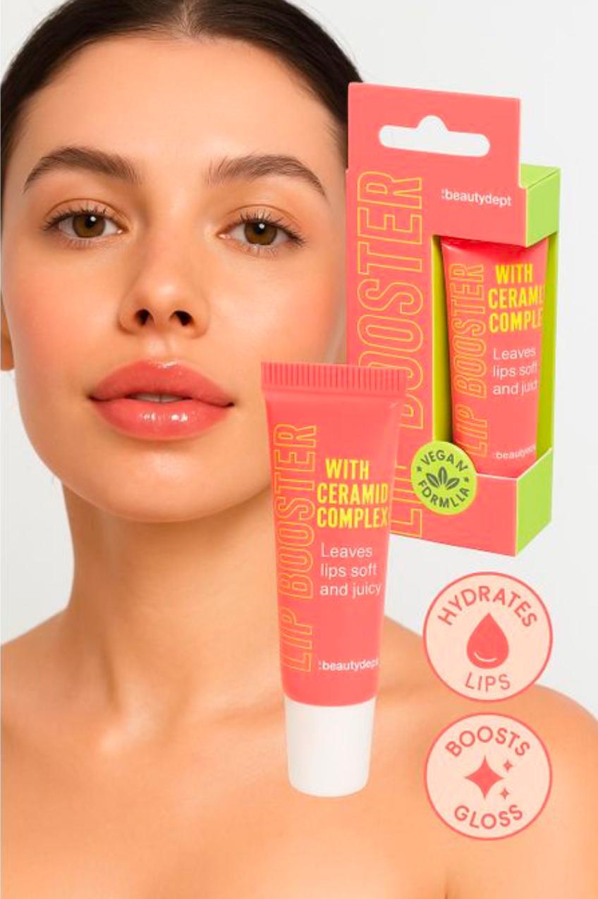 The Beauty Dept Booster à Lèvres aux céramides complexes 10 ml, Brillant Hydratant Végan
