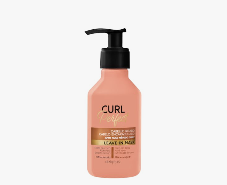 Masque sans rinçage Deliplus Curl Perfect pour cheveux bouclés, adapté à la méthode Curly Girl
