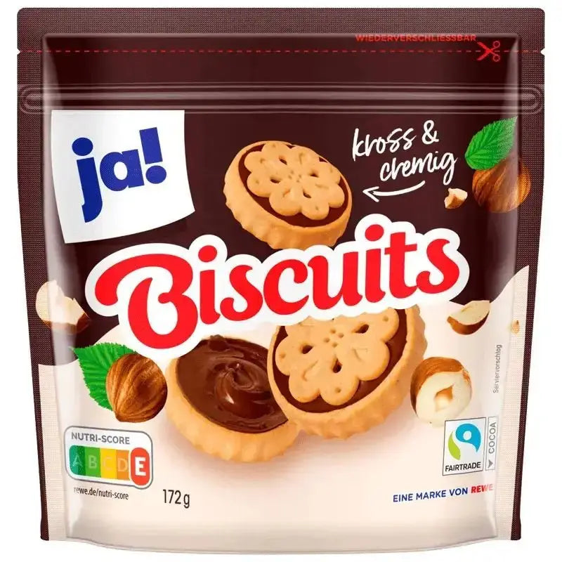 Biscuits JA au chocolat et à la noisette - Golden Glow