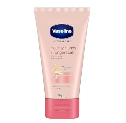 Vaseline Intensive Care Mains saines Ongles plus forts avec keratin pour les mains 75 ml